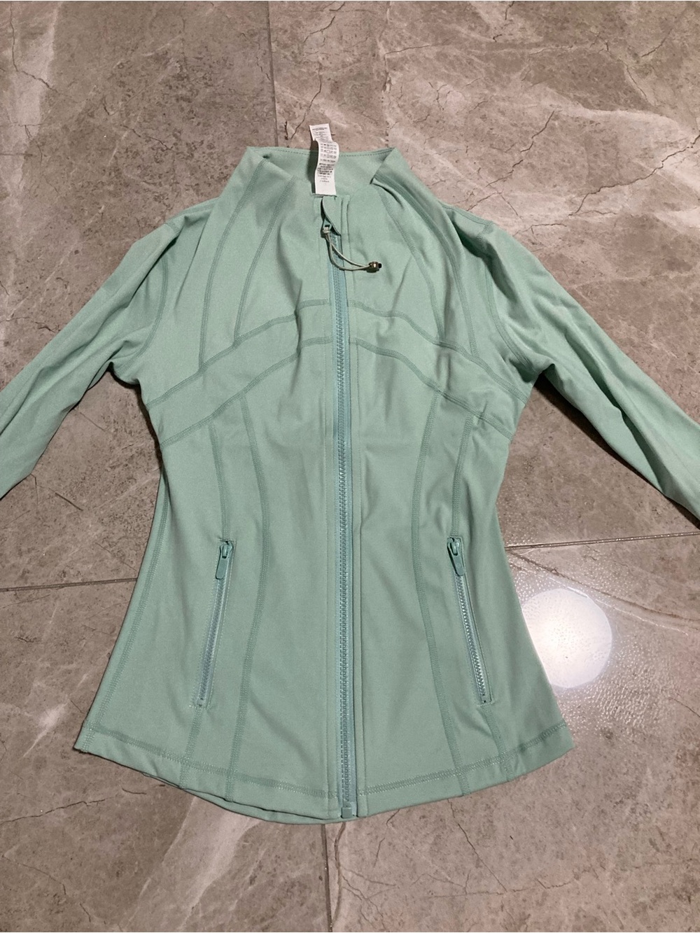 lululemon athletica Mint Green Zip Jacket and Leggings Set - Picture 3 of 4